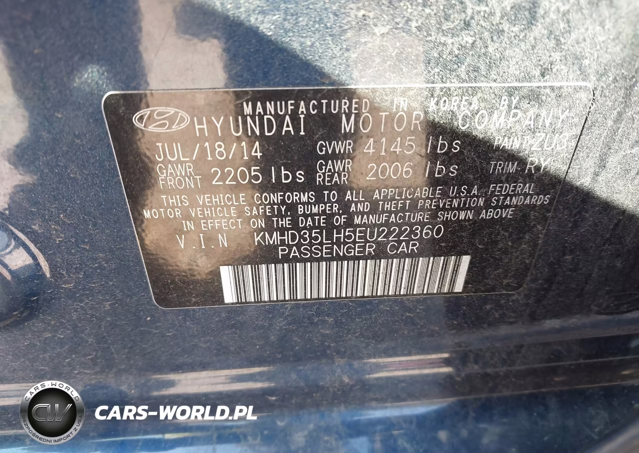 2014 Hyundai Elantra Gt VIN:KMHD35LH5EU222360 - 9
