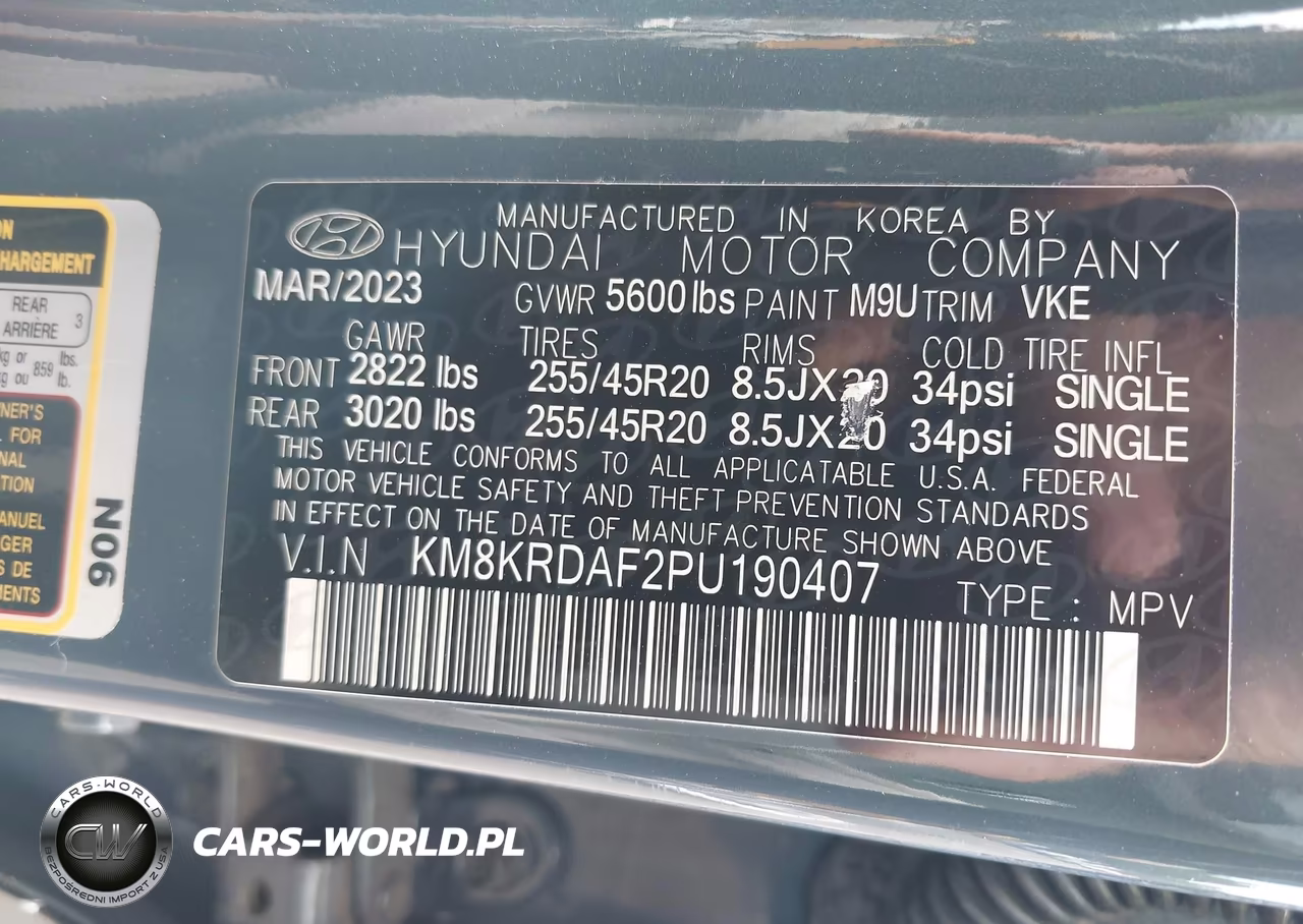 2023 Hyundai Ioniq 5 Limited VIN:KM8KRDAF2PU190407 - 9