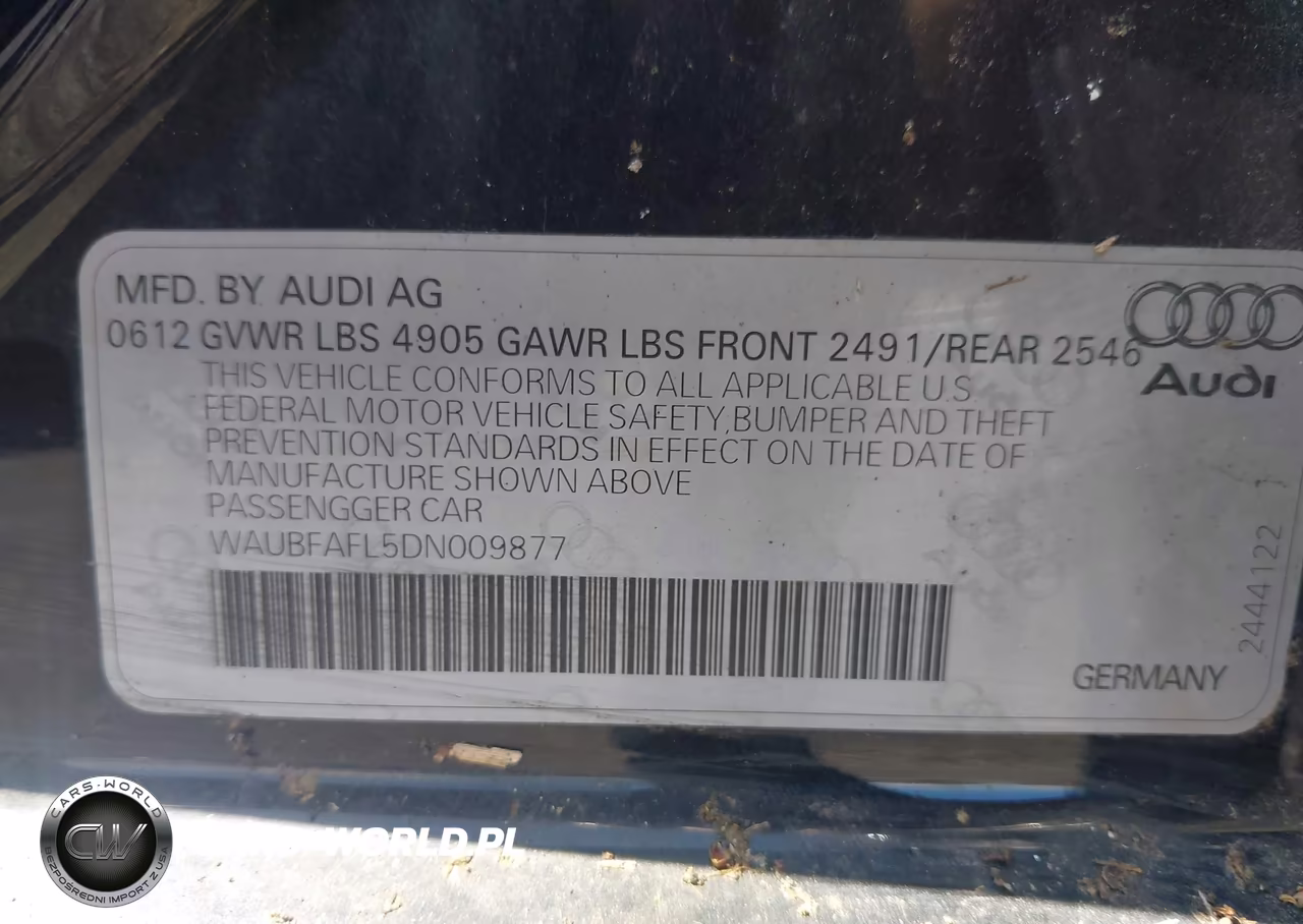 2013 Audi A4 2.0T Premium VIN:WAUBFAFL5DN009877 - 9