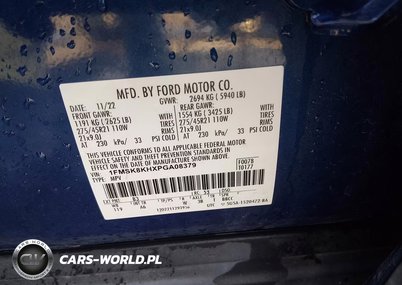 2023 Ford Explorer St-Line VIN:1FMSK8KHXPGA08379 - 9