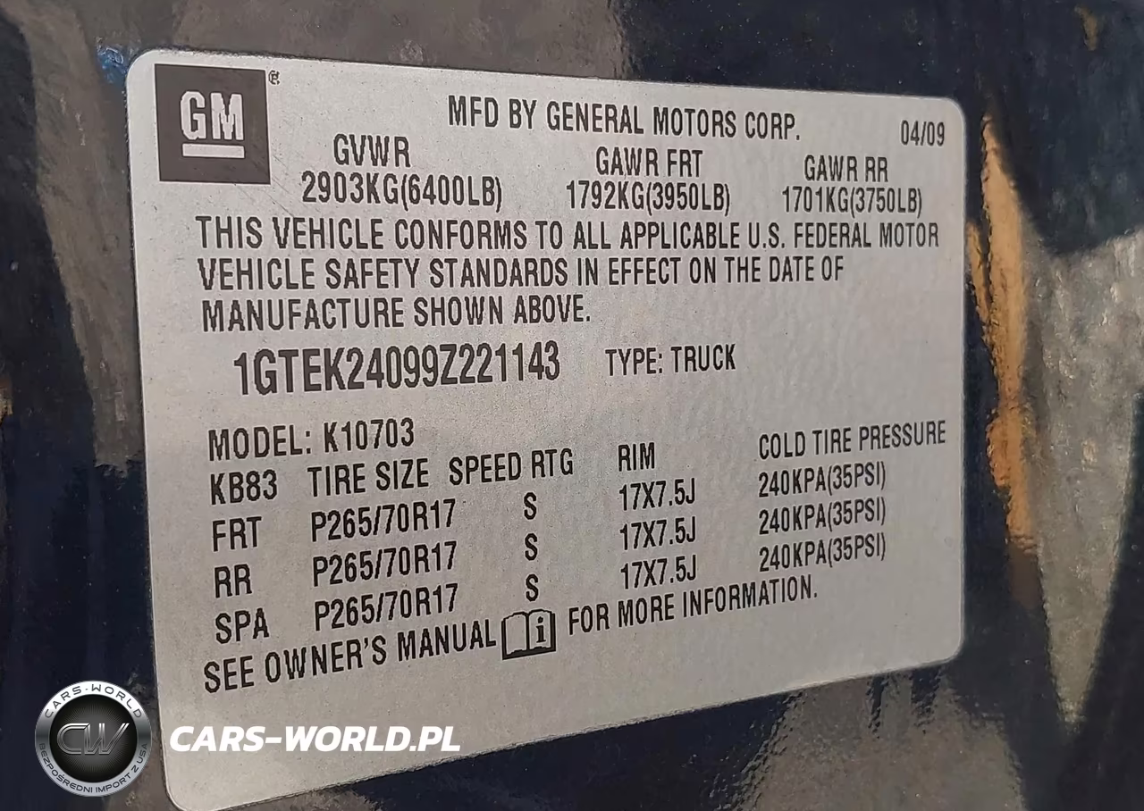 2009 GMC Sierra 1500 Sle VIN:1GTEK24099Z221143 - 9