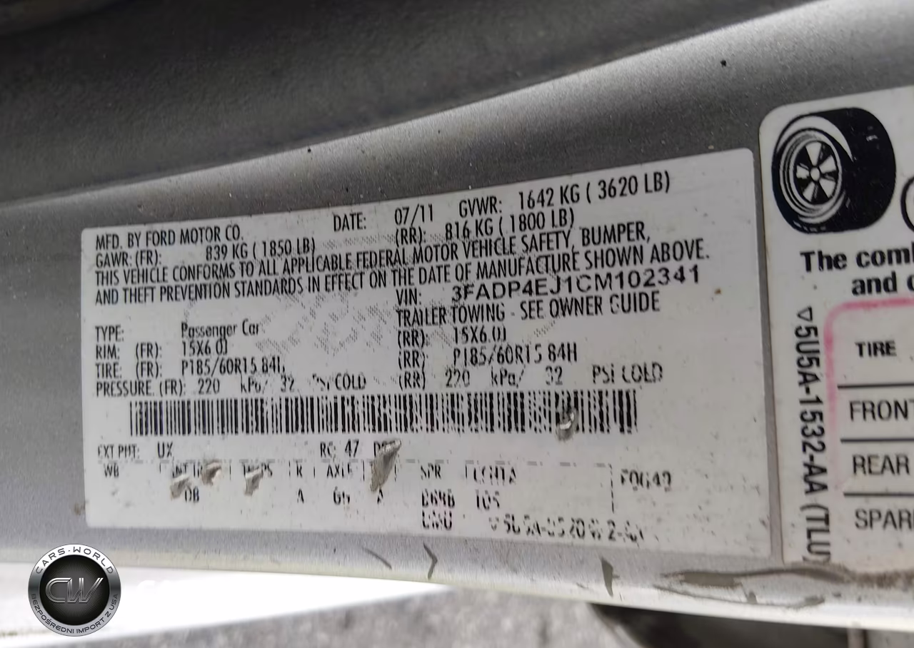 2012 Ford Fiesta Se VIN:3FADP4EJ1CM102341 - 9