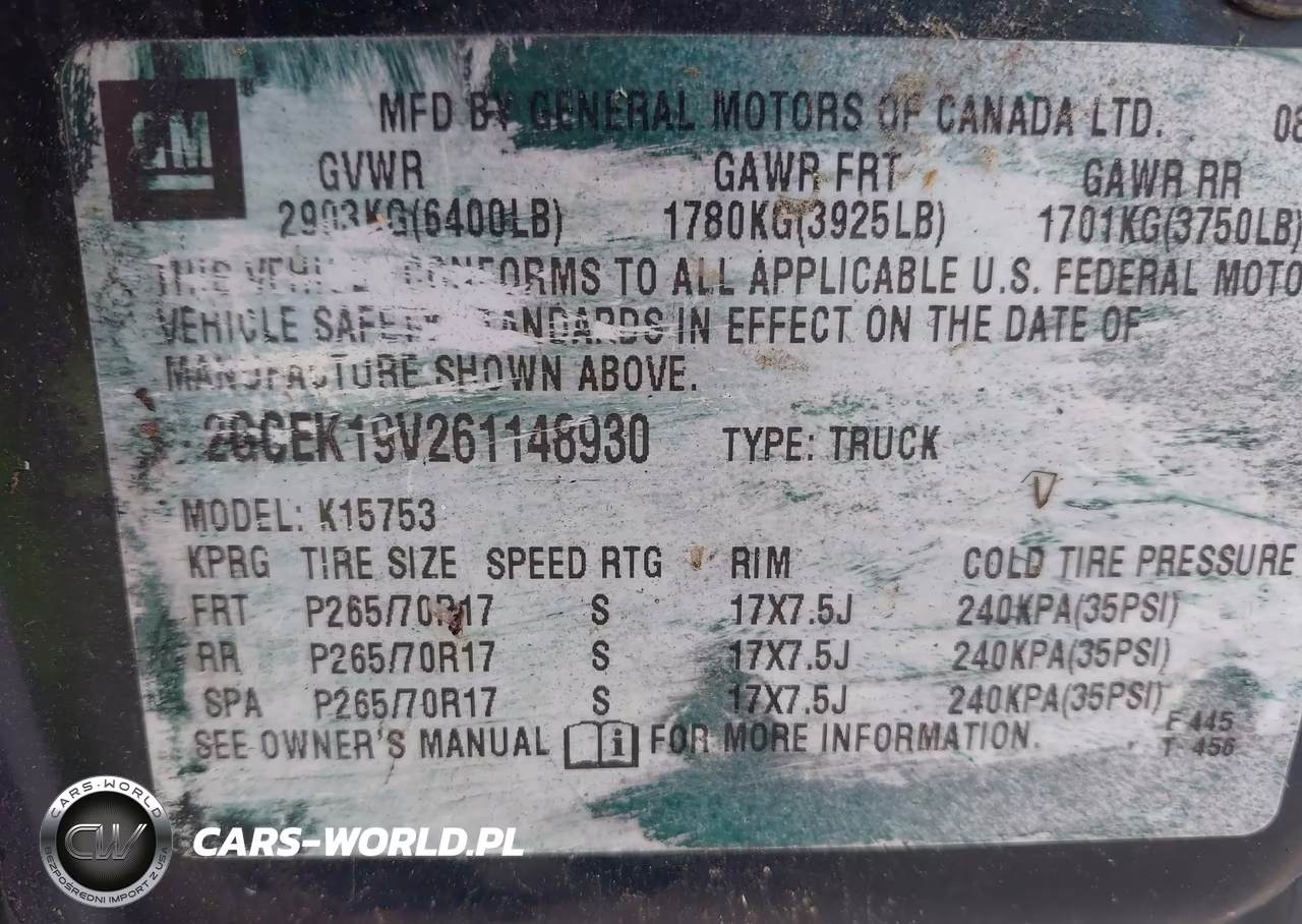 2006 Chevrolet Silverado 1500 Work Truck VIN:2GCEK19V261148930 - 9