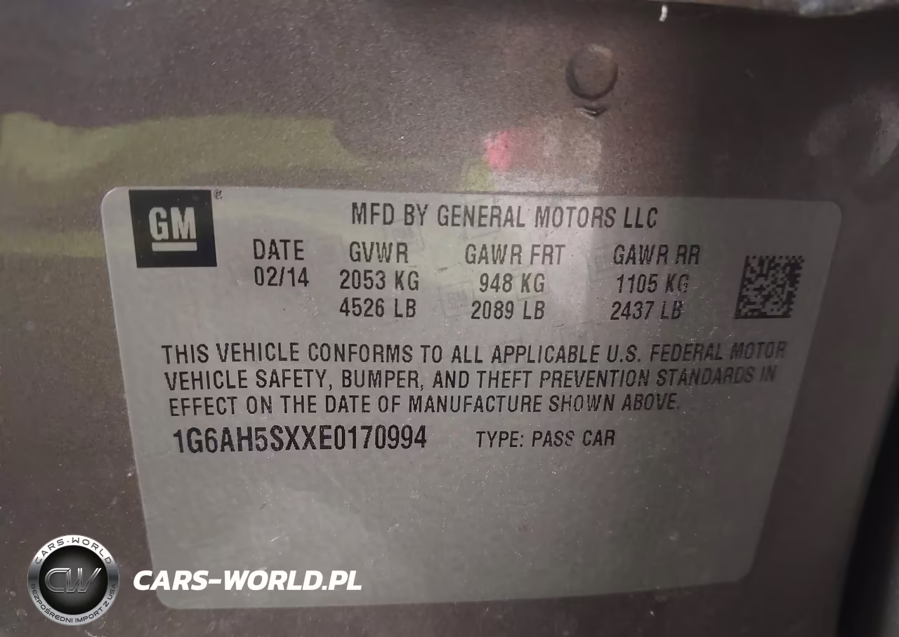 2014 Cadillac Ats Luxury VIN:1G6AH5SXXE0170994 - 7