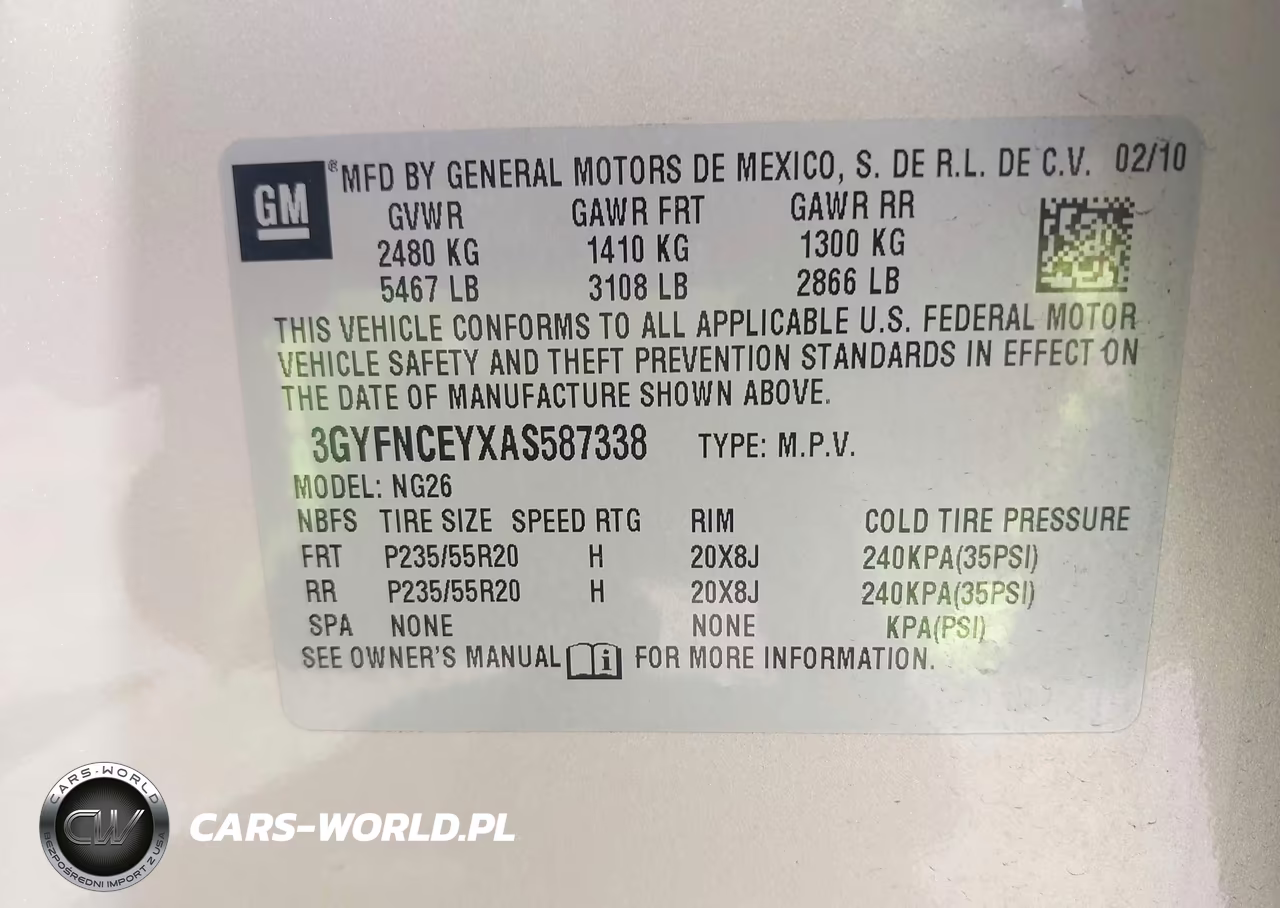 2010 Cadillac Srx Premium Collection VIN:3GYFNCEYXAS587338 - 9