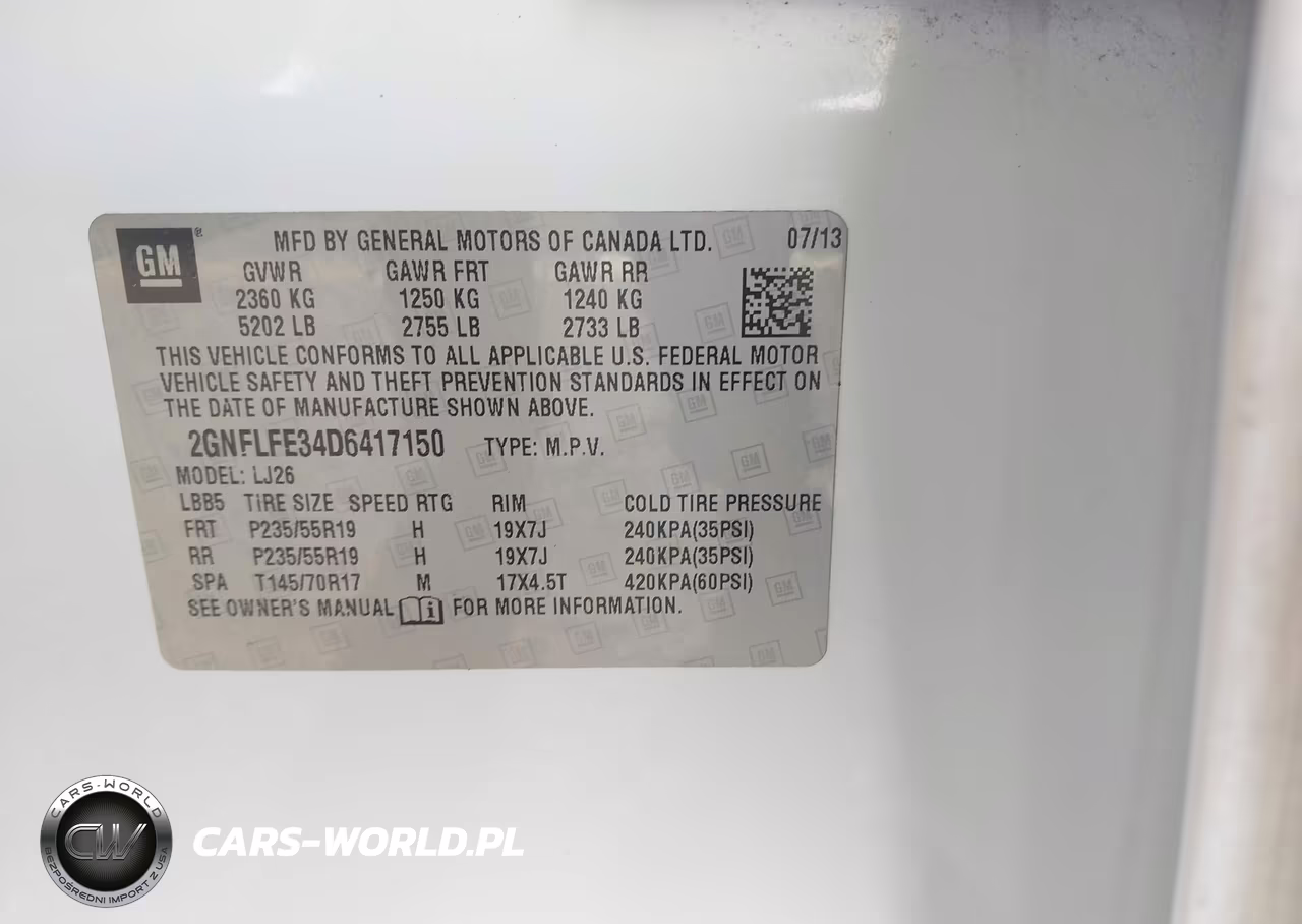 2013 Chevrolet Equinox Ltz VIN:2GNFLFE34D6417150 - 9