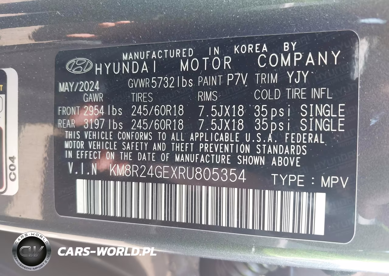 2024 Hyundai Palisade Sel VIN:KM8R24GEXRU805354 - 9