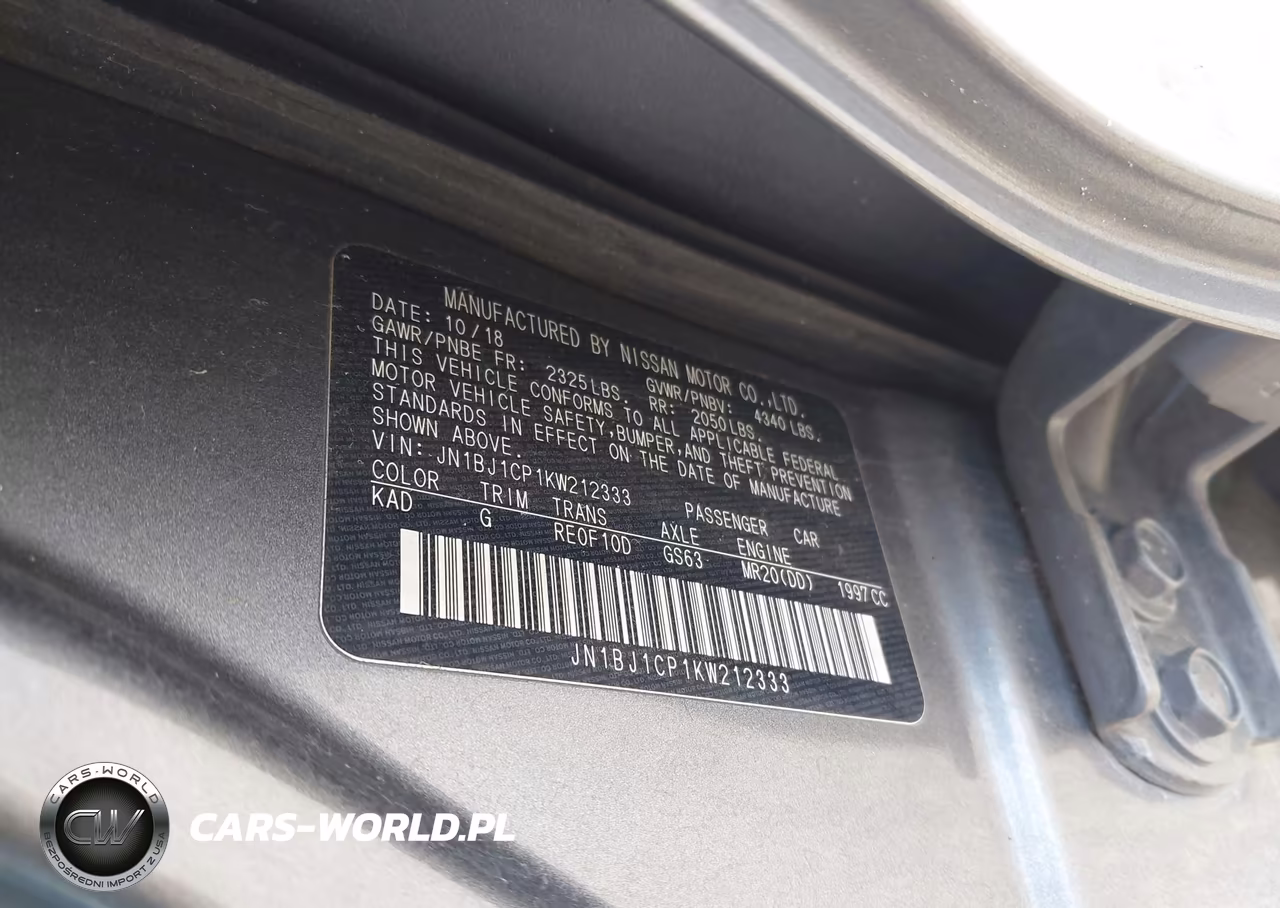 2019 Nissan Rogue Sport S VIN:JN1BJ1CP1KW212333 - 9