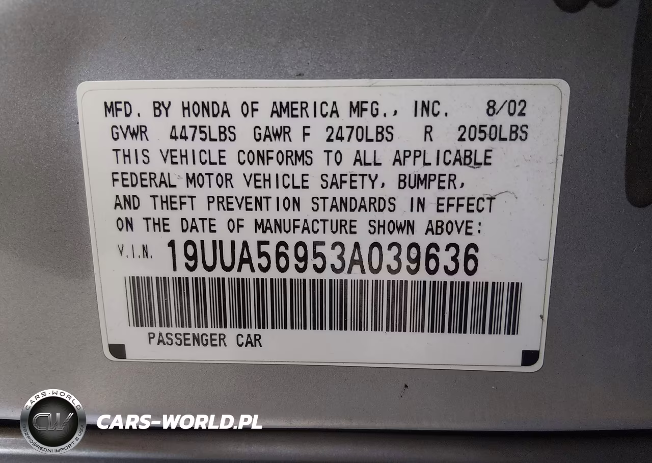 2003 Acura Tl 3.2 Type S VIN:19UUA56953A039636 - 9
