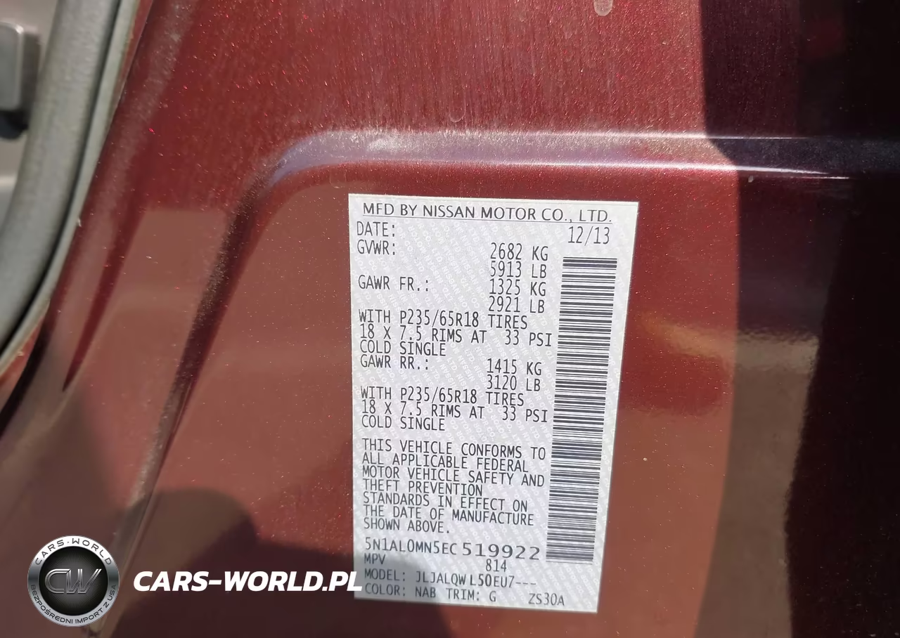 2014 Infiniti Qx60 VIN:5N1AL0MN5EC519922 - 9