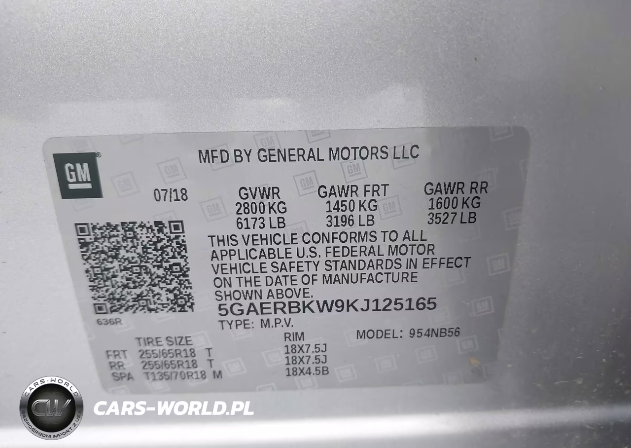 2019 Buick Enclave Fwd Essence VIN:5GAERBKW9KJ125165 - 9