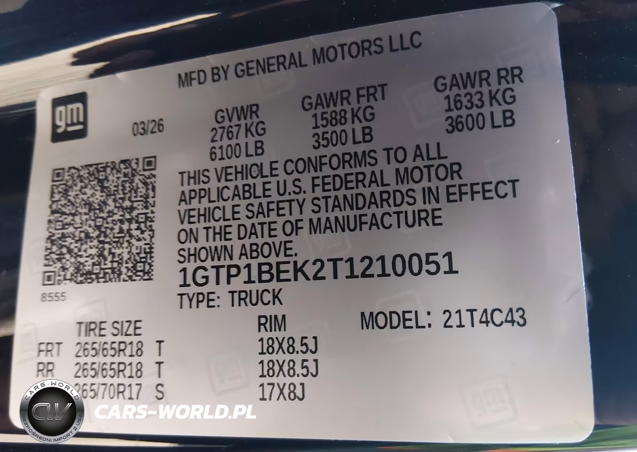 2026 GMC Canyon Elevation, Rwd VIN:1GTP1BEK2T1210051 - 9