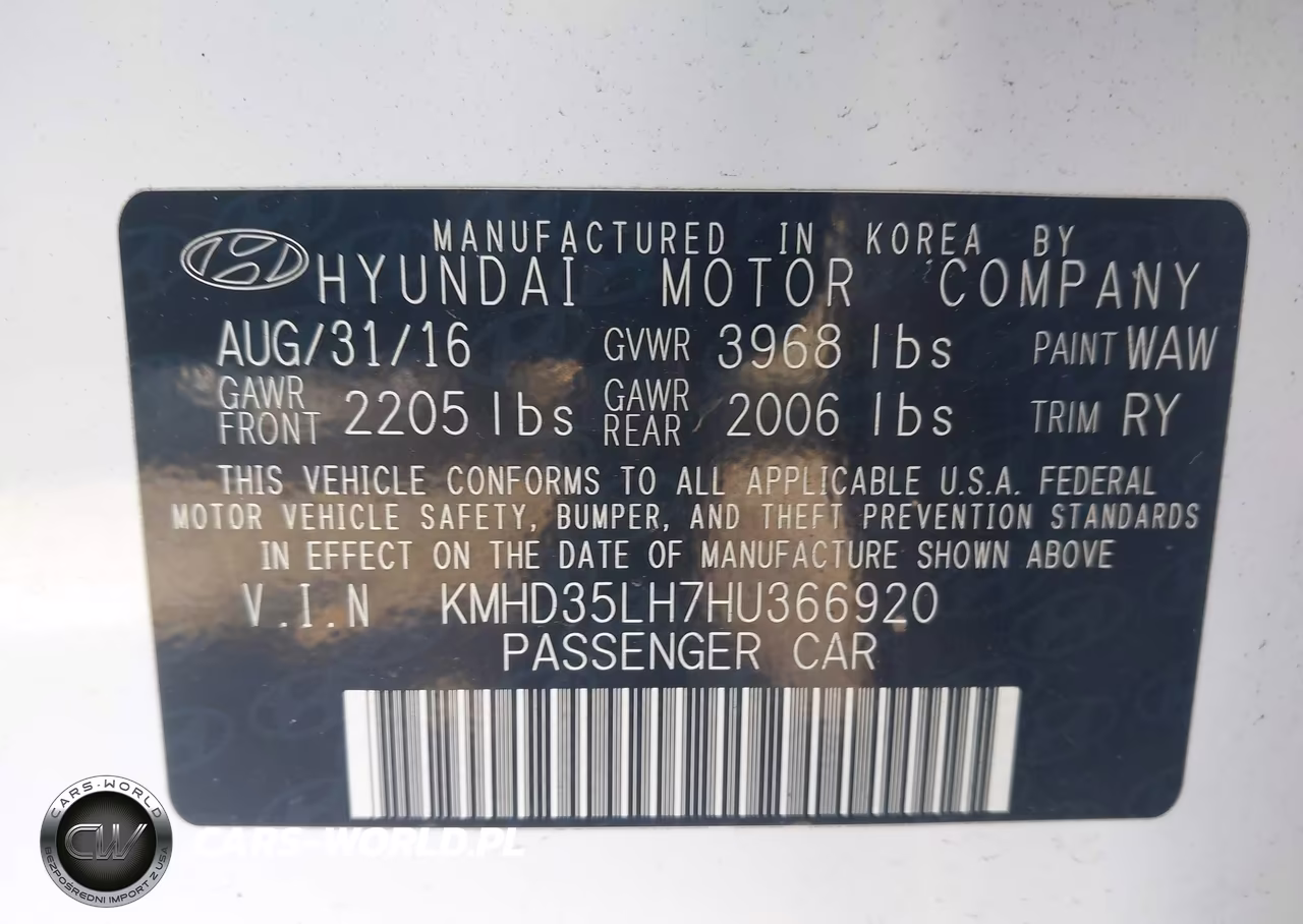 2017 Hyundai Elantra Gt VIN:KMHD35LH7HU366920 - 9