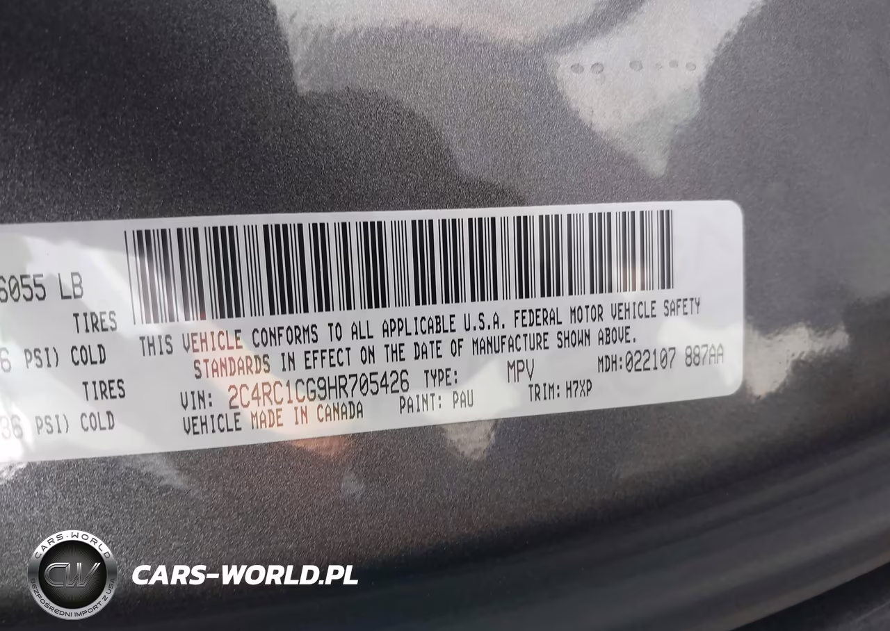 2017 Chrysler Pacifica Lx VIN:2C4RC1CG9HR705426 - 9