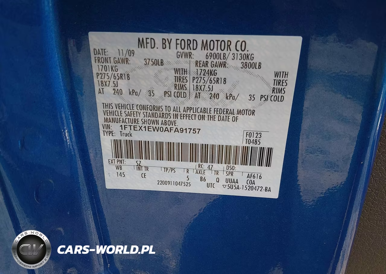 2010 Ford F-150 Stx-Xl VIN:1FTEX1EW0AFA91757 - 9