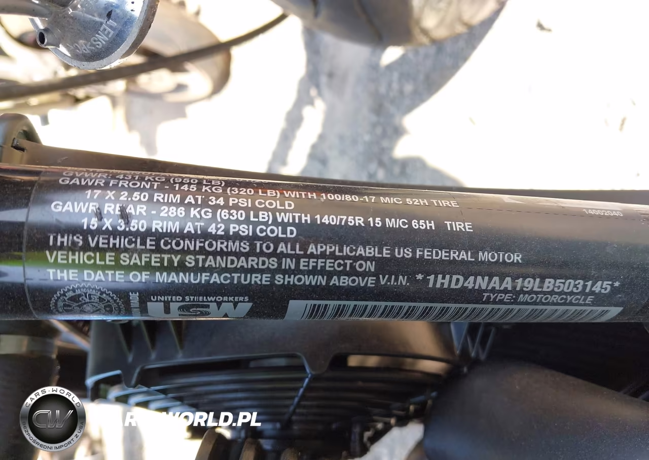 2020 Harley-Davidson Xg500 VIN:1HD4NAA19LB503145 - 10