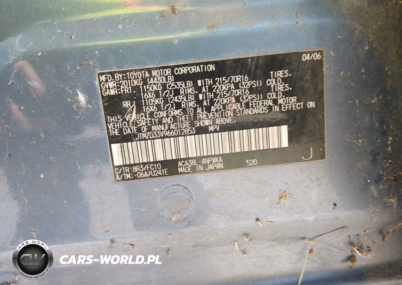 2006 Toyota Rav4 VIN:JTMZD33V966012853 - 9