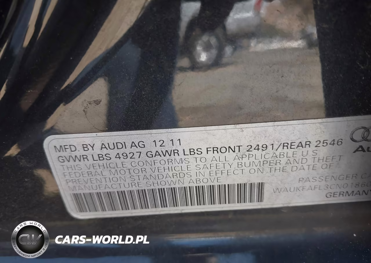 2012 Audi A4 2.0T Prestige VIN:WAUKFAFL3CN018608 - 9