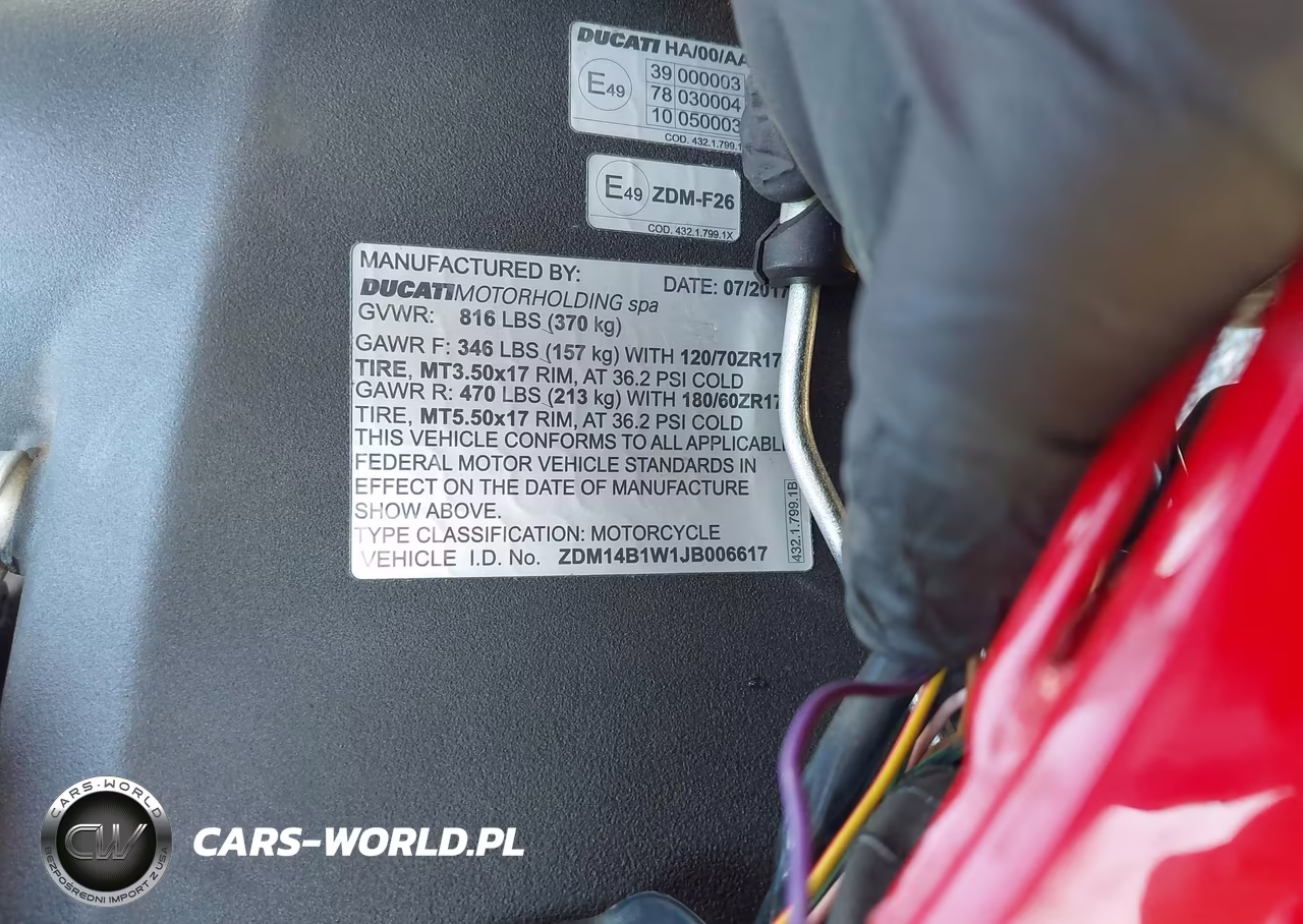 2018 Ducati Superbike 959 Panigale VIN:ZDM14B1W1JB006617 - 10