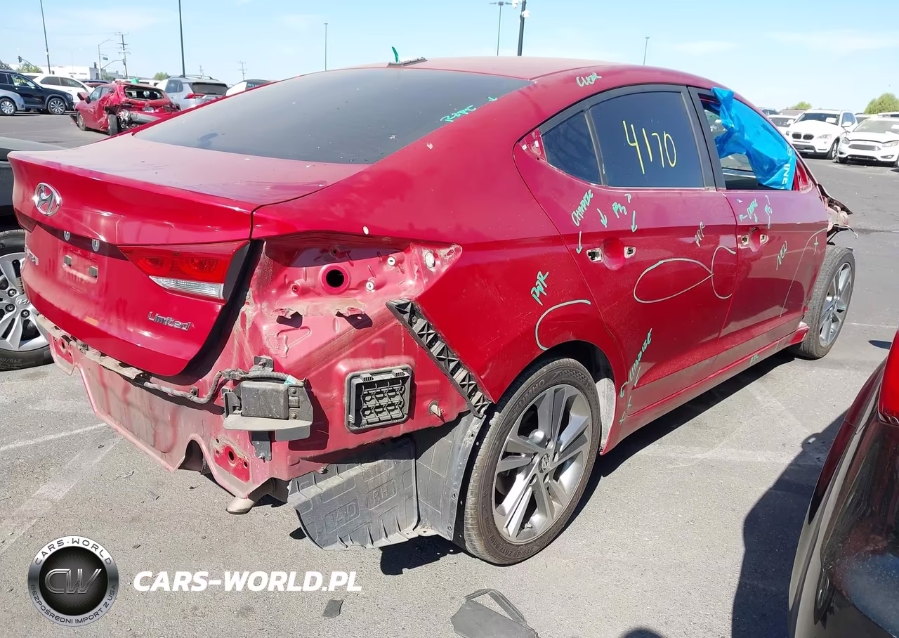 2017 Hyundai Elantra Limited VIN:KMHD84LF3HU135524 - 4