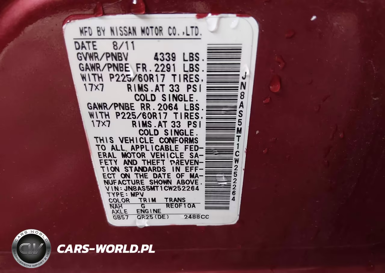 2012 Nissan Rogue Sv VIN:JN8AS5MT1CW252264 - 9
