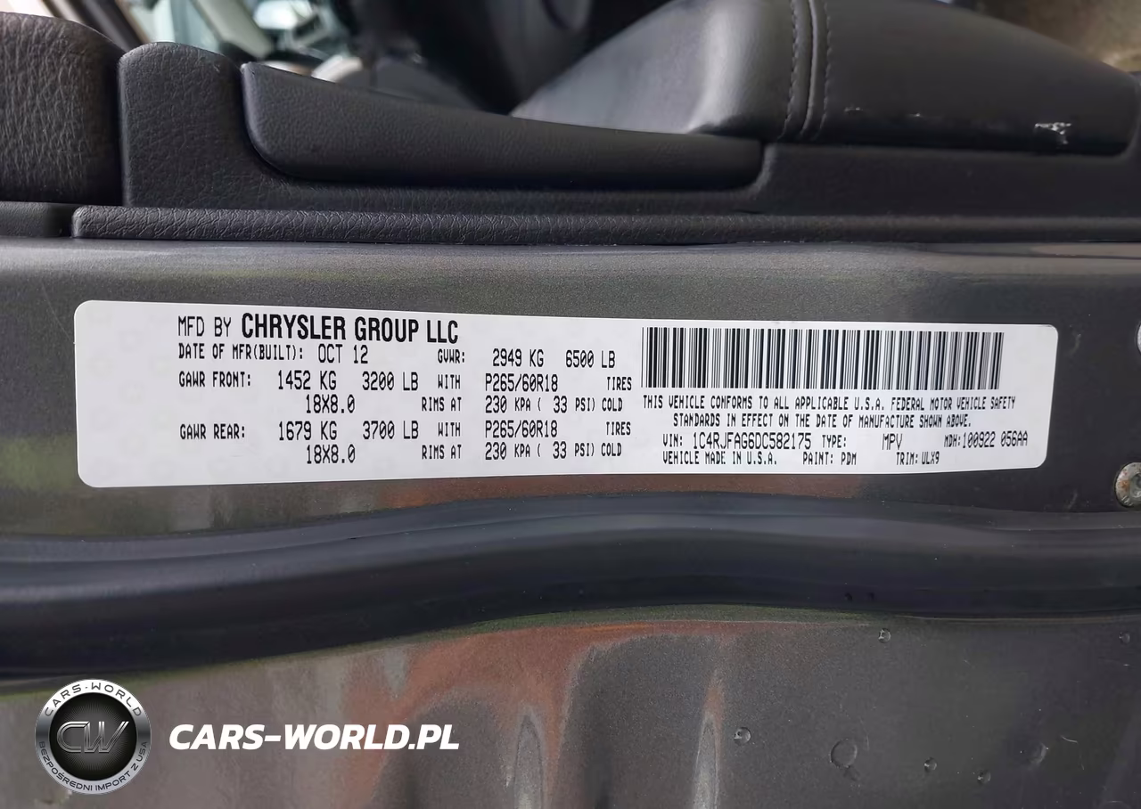 2013 Jeep Grand Cherokee Laredo VIN:1C4RJFAG6DC582175 - 9