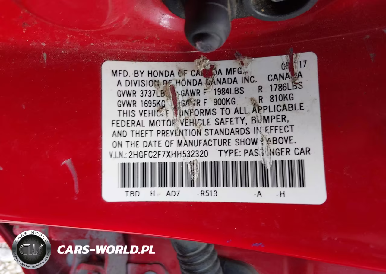 2017 Honda Civic Ex VIN:2HGFC2F7XHH532320 - 9