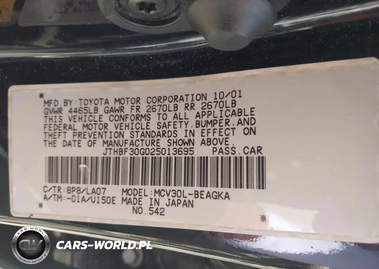 2002 Lexus Es 300 VIN:JTHBF30G025013695 - 9
