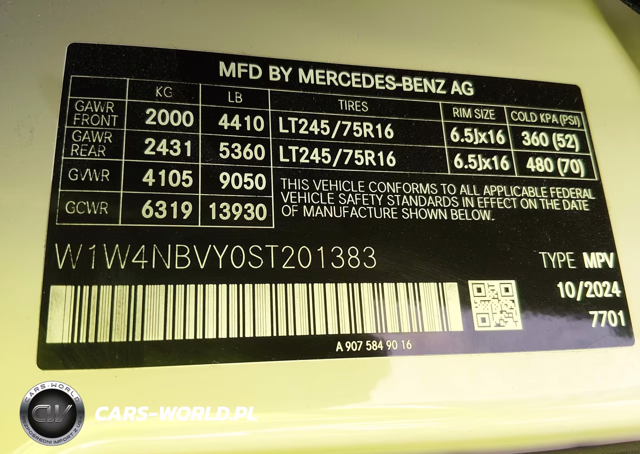 2025 Mercedes-Benz Sprinter 2500 Standard Roof 4-Cyl Diesel Ho VIN:W1W4NBVY0ST201383 - 9