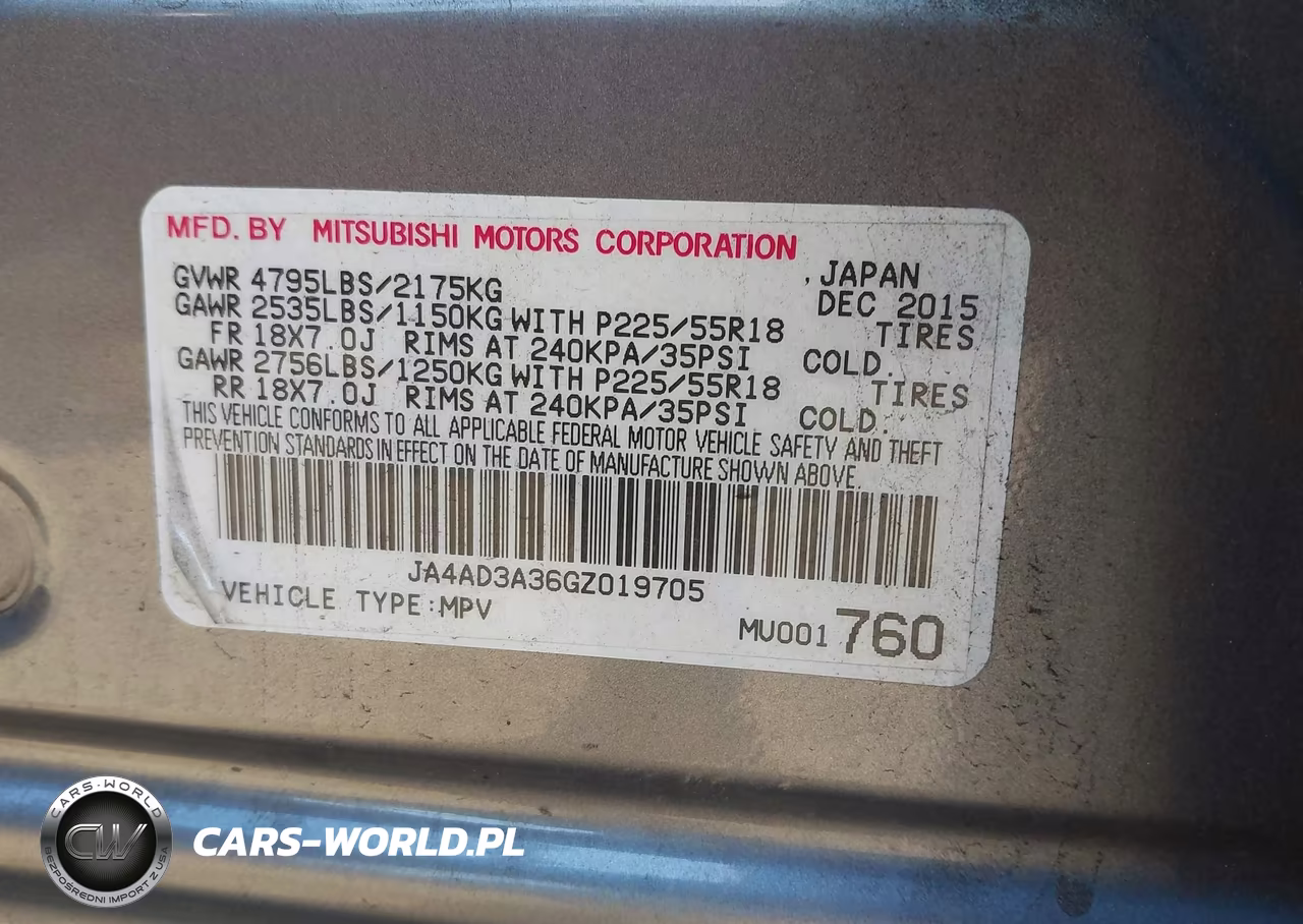 2016 Mitsubishi Outlander Sel VIN:JA4AD3A36GZ019705 - 9