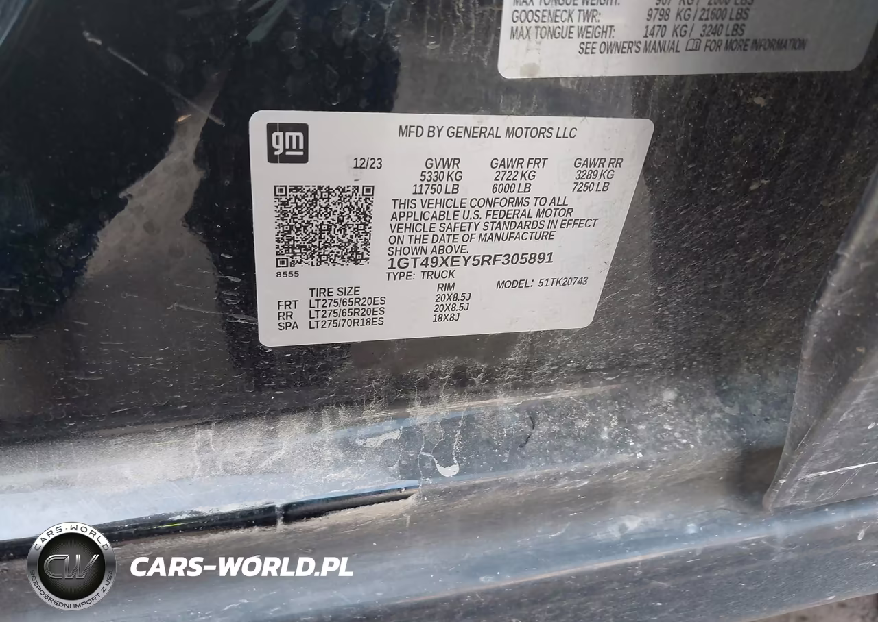 2024 GMC Sierra 2500Hd 4Wd Standard Bed Denali Ultimate VIN:1GT49XEY5RF305891 - 9