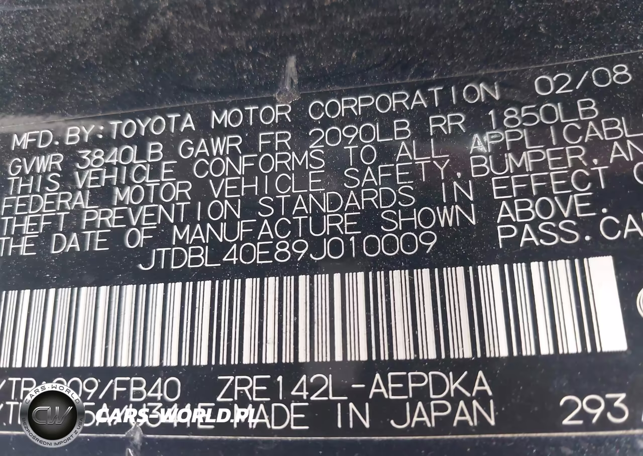 2009 Toyota Corolla Le VIN:JTDBL40E89J010009 - 9