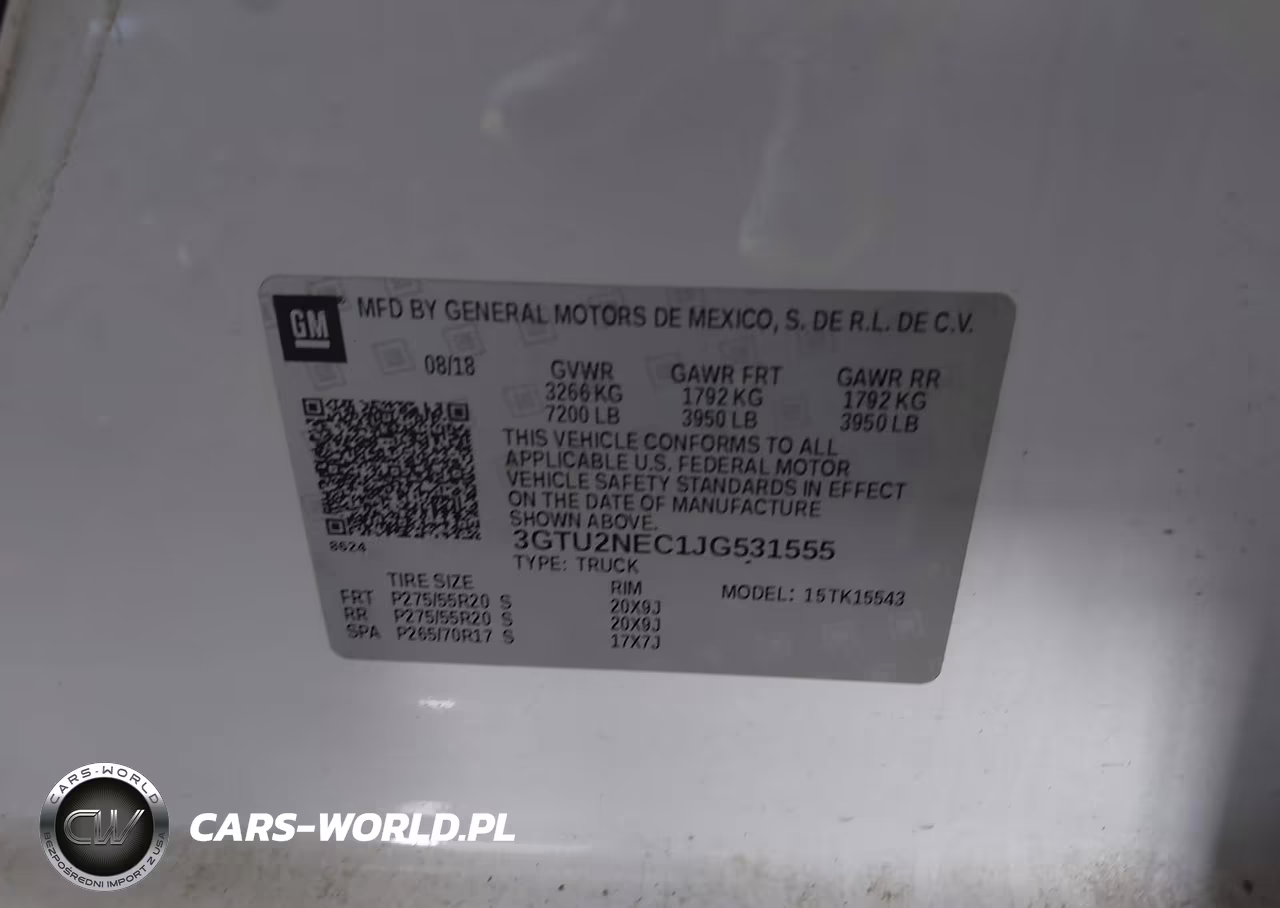 2018 GMC Sierra 1500 Slt VIN:3GTU2NEC1JG531555 - 9