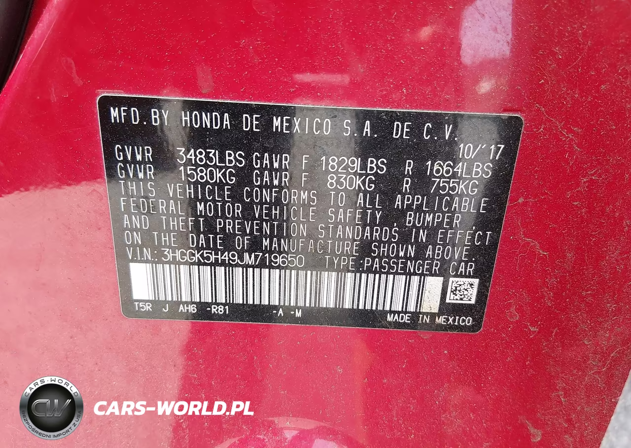2018 Honda Fit Lx VIN:3HGGK5H49JM719650 - 9
