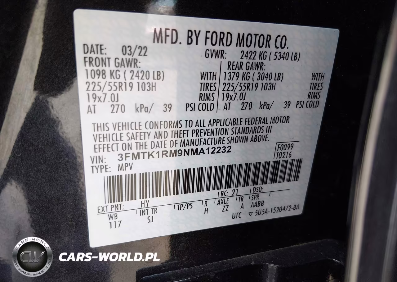 2022 Ford Mustang Mach-E Select VIN:3FMTK1RM9NMA12232 - 9