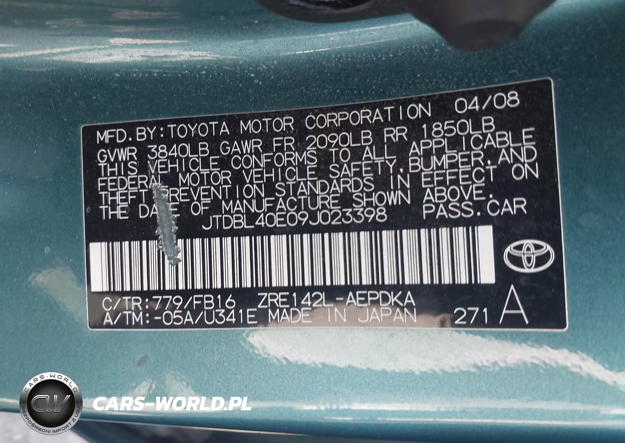 2009 Toyota Corolla Le VIN:JTDBL40E09J023398 - 9