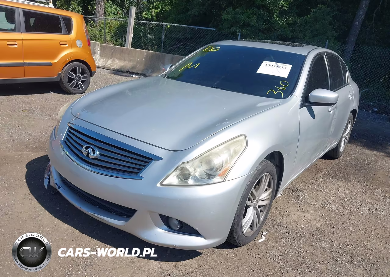 2011 Infiniti G25X VIN:JN1DV6AR1BM650845 - 2