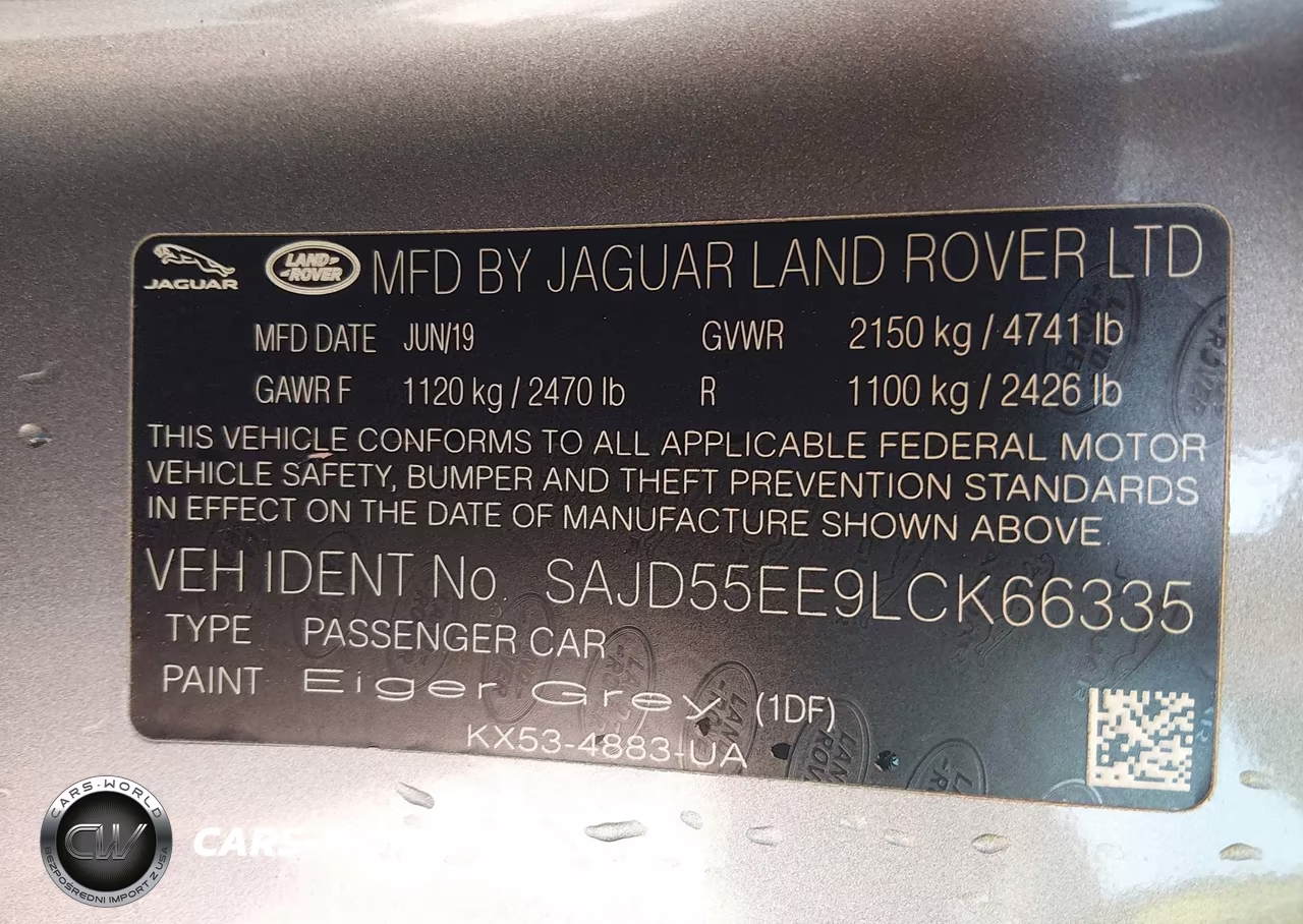 2020 Jaguar F-Type R Awd Automatic VIN:SAJD55EE9LCK66335 - 8