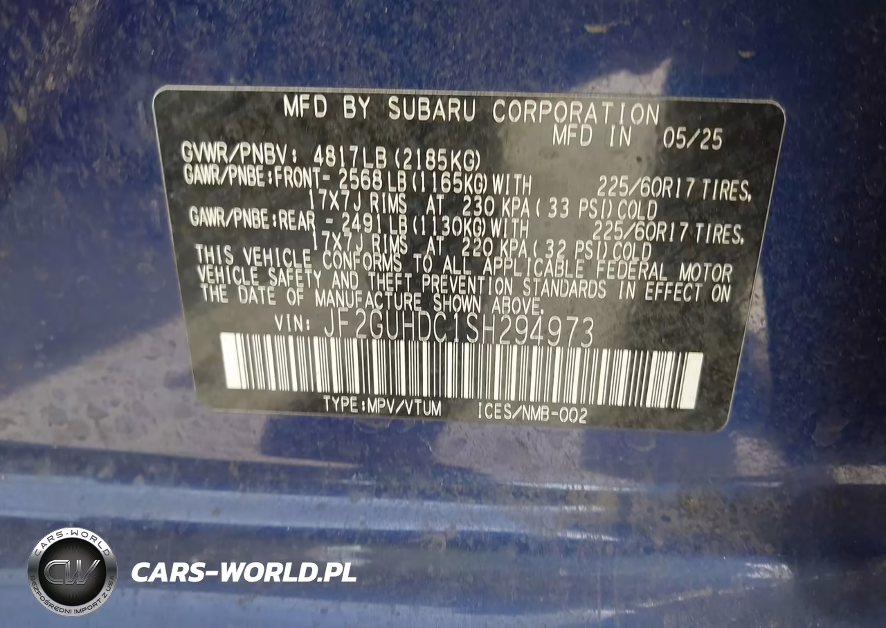 2025 Subaru Crosstrek Premium VIN:JF2GUHDC1SH294973 - 9