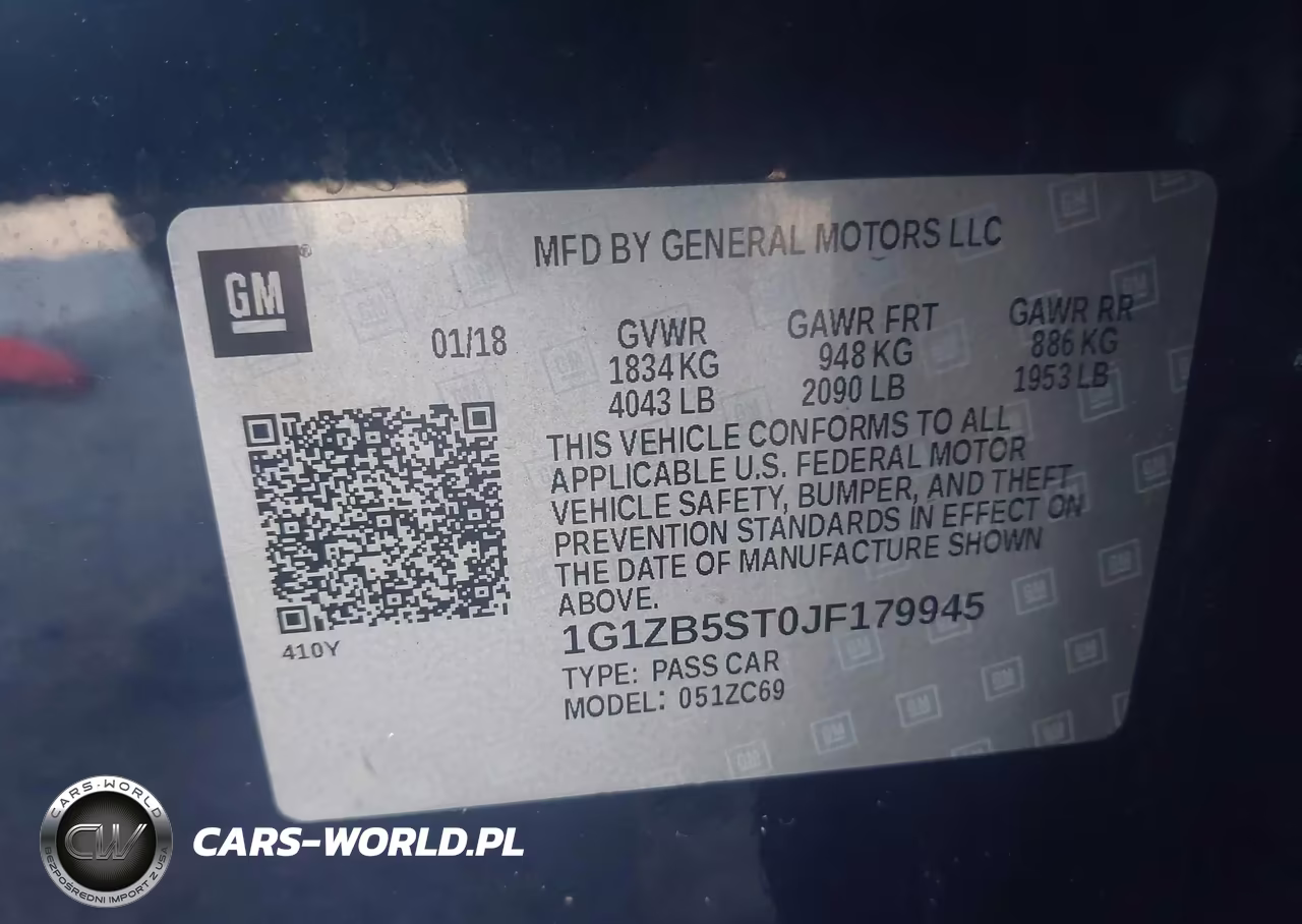 2018 Chevrolet Malibu 1Ls VIN:1G1ZB5ST0JF179945 - 9