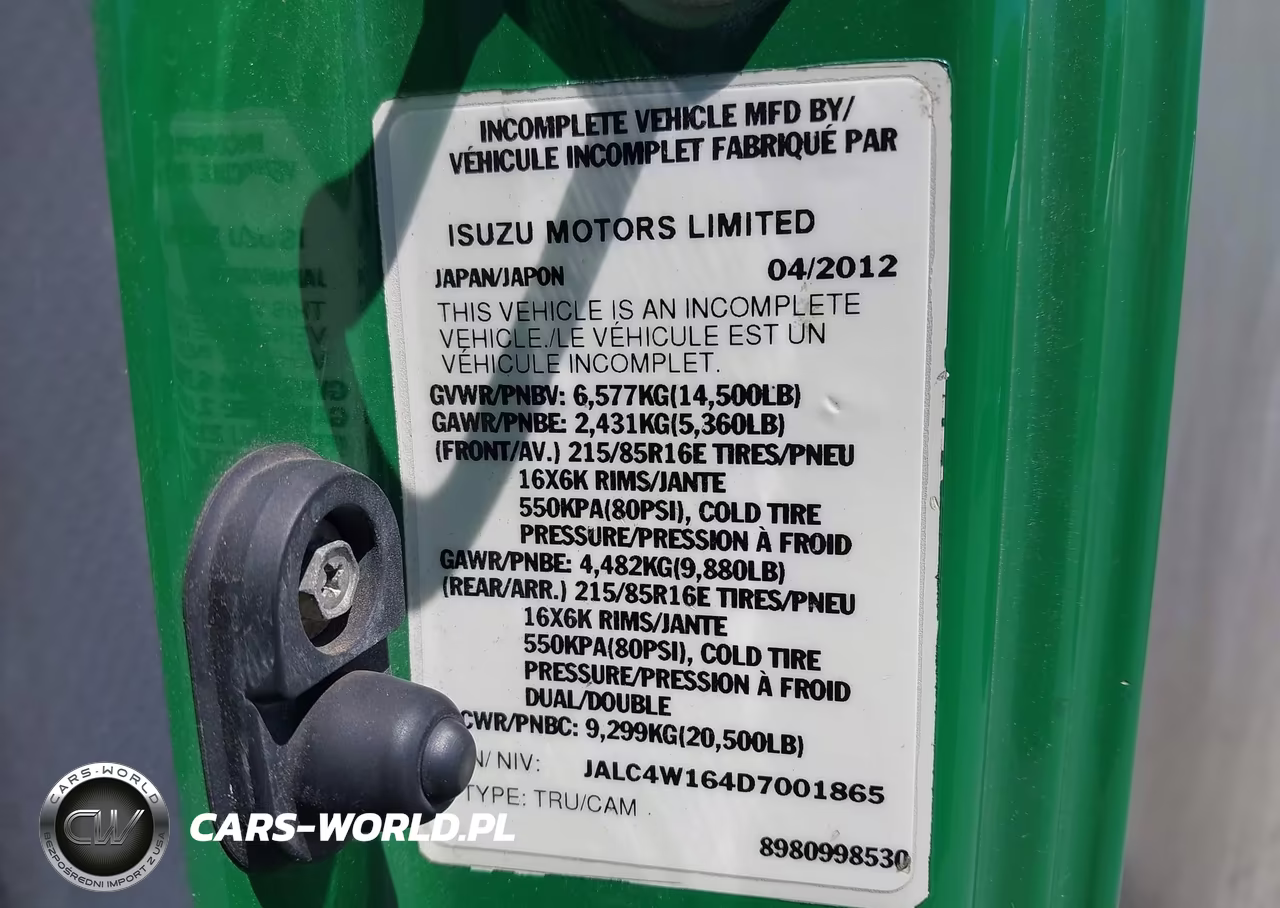 2013 Isuzu Npr Hd VIN:JALC4W164D7001865 - 8