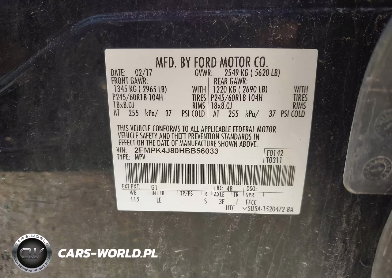 2017 Ford Edge Sel VIN:2FMPK4J80HBB56033 - 9