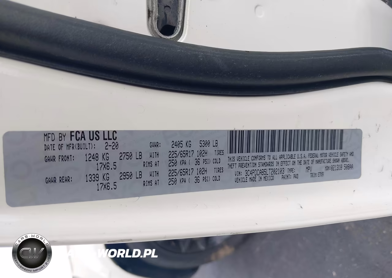 2020 Dodge Journey Se Value VIN:3C4PDCAB5LT202103 - 9