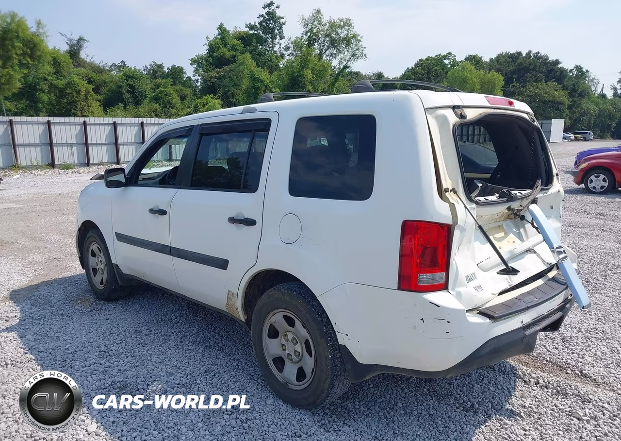 2015 Honda Pilot Lx VIN:5FNYF3H29FB001179 - 3