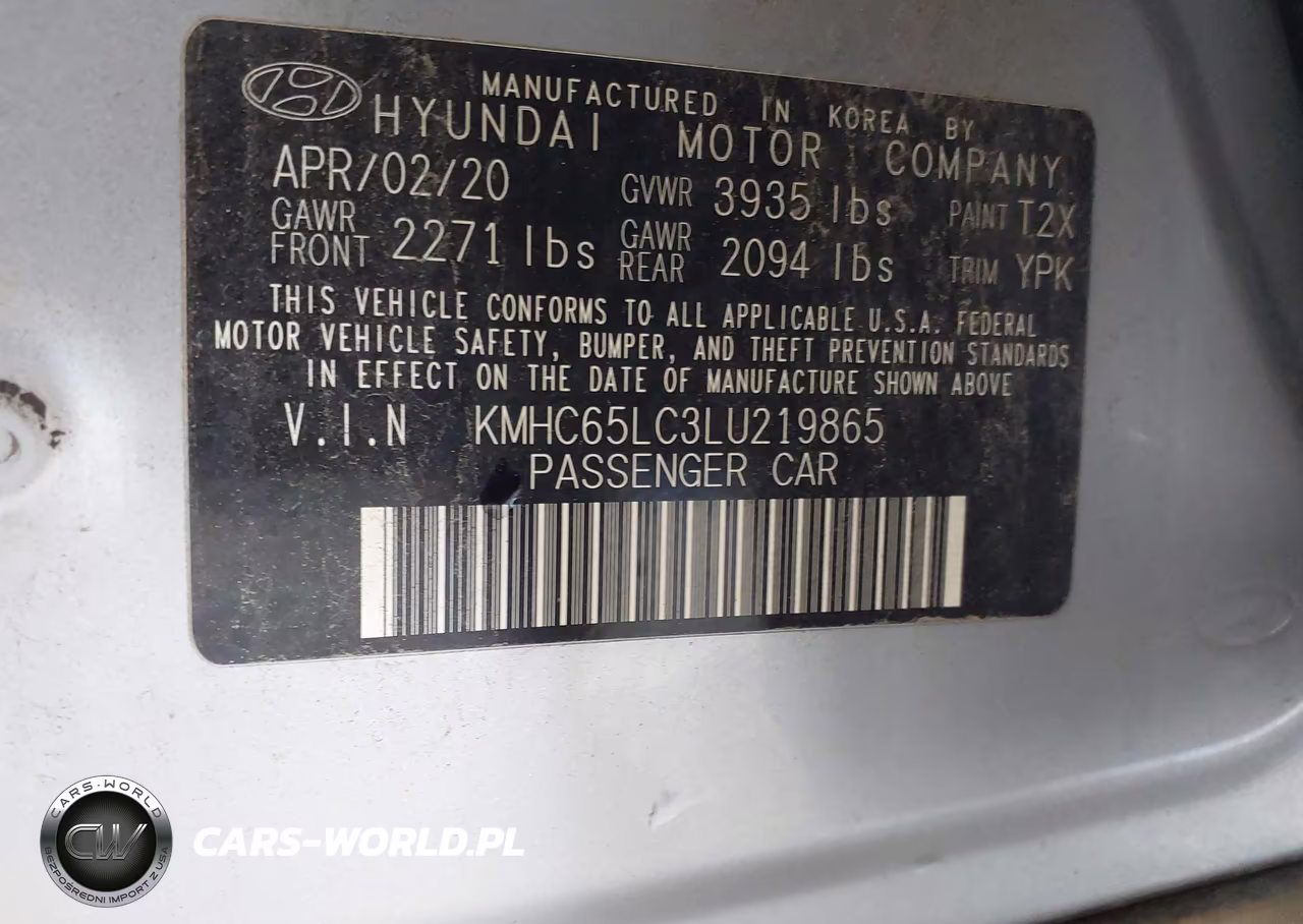2020 Hyundai Ioniq Hybrid Blue VIN:KMHC65LC3LU219865 - 9