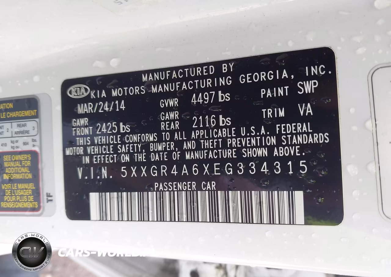 2014 Kia Optima Sx Turbo VIN:5XXGR4A6XEG334315 - 9