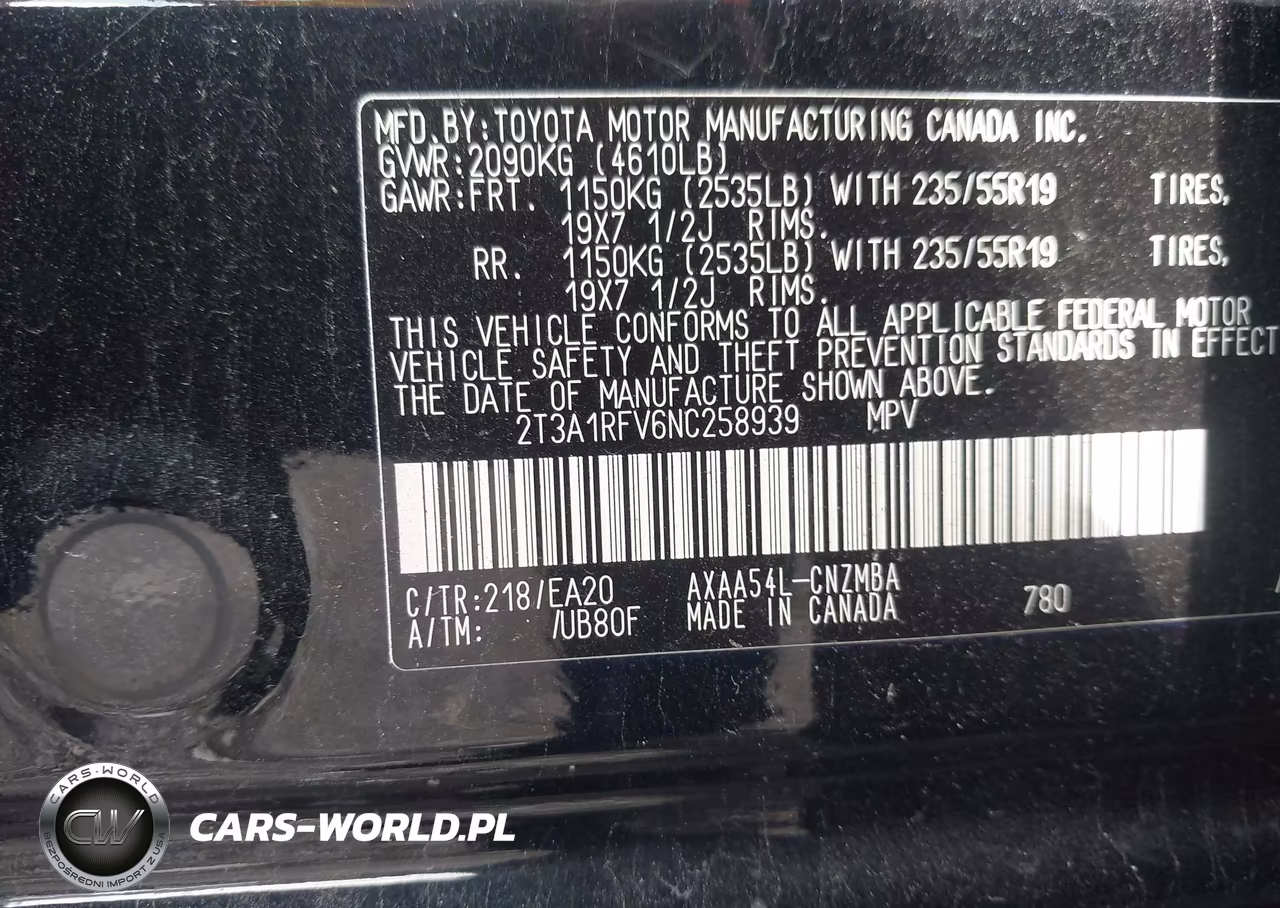 2022 Toyota Rav4 Xle Premium VIN:2T3A1RFV6NC258939 - 9
