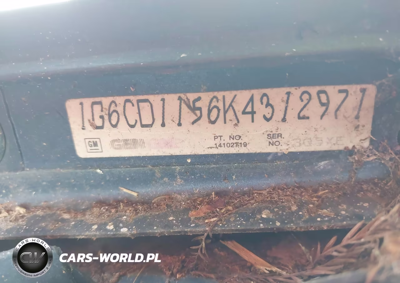 1989 Cadillac Deville VIN:1G6CD1156K4312971 - 12