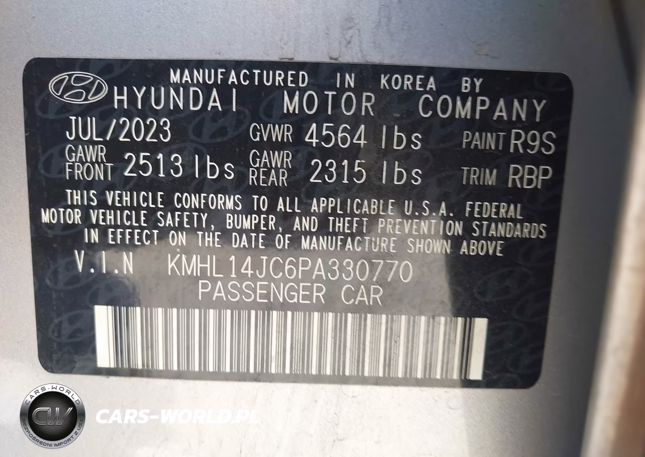 2023 Hyundai Sonata N Line VIN:KMHL14JC6PA330770 - 9