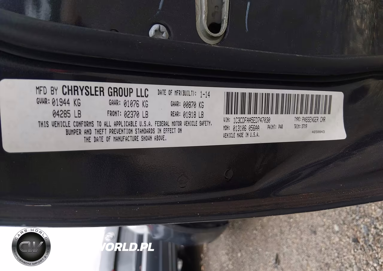 2014 Dodge Dart Se VIN:1C3CDFAA5ED747030 - 9